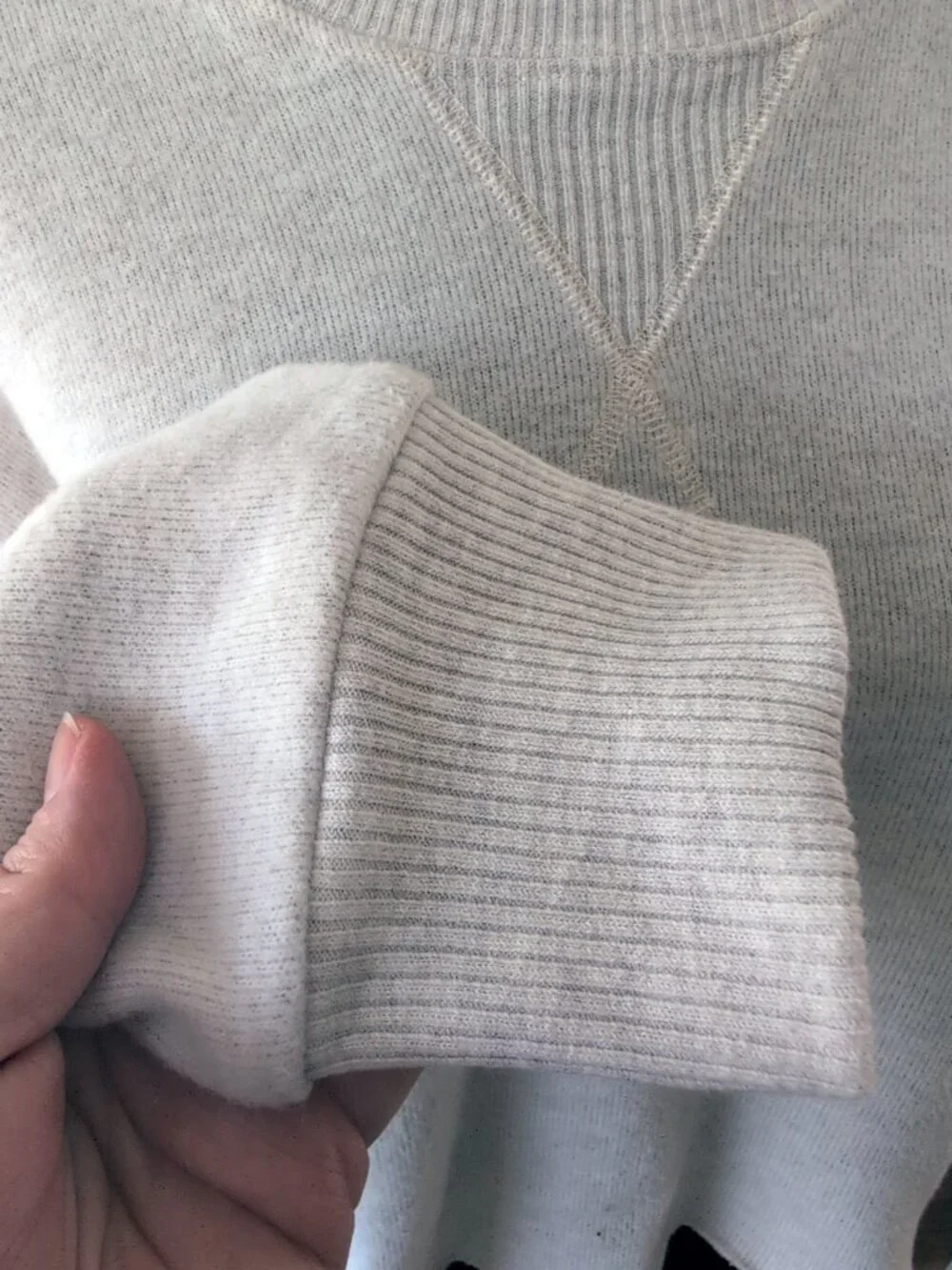 Zara Super Soft Cropped Lightweight Long Sleeve Oatmeal Shirt Casual Sophisticat - Picture 7 of 11